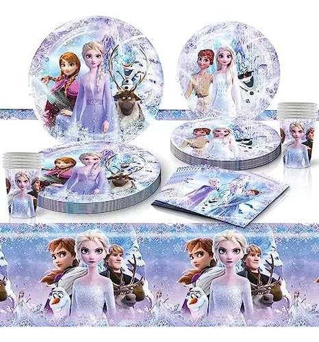 20 tarjetas de invitación para fiesta de cumpleaños de Frozen, suministros  de fiesta de cumpleaños de Frozen, decoraciones de fiesta de Frozen.