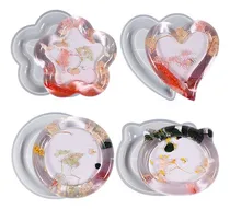 Comprar Molde Silicona Resina Epoxi Yeso Masas Bandeja Corazon
