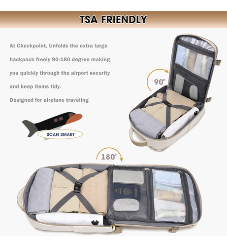 Mochila De Viaje Grande Para Mujer - Bolsa Para Computadora