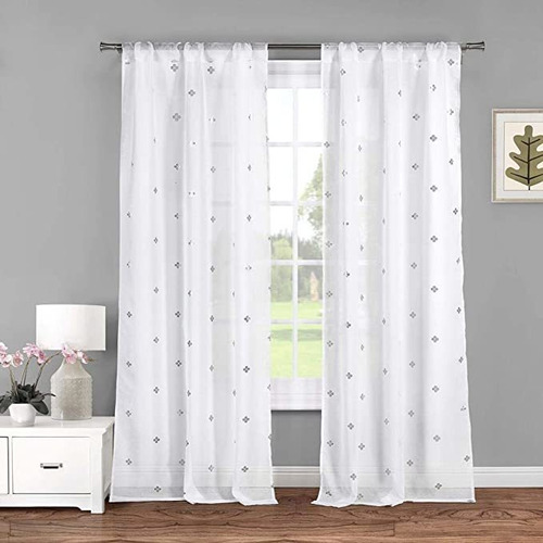 Lala + Bash Becca Metal Clover Pole Top Window Cortina Drap