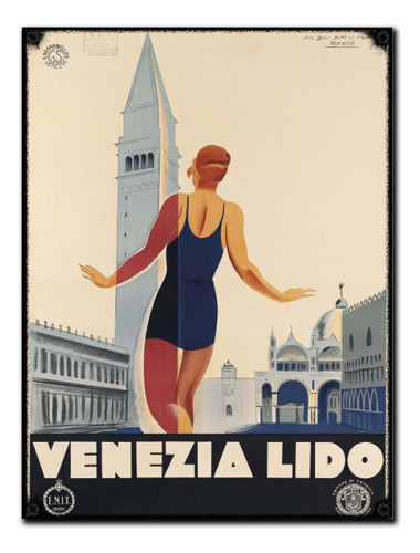 #35 - Cuadro Vintage 30 X 40 No Chapa Venezia Poster Afiche