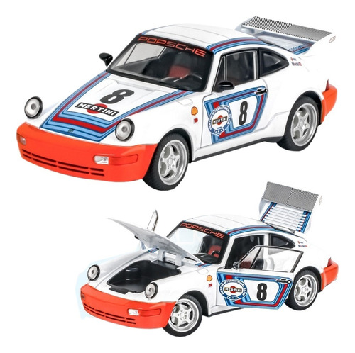 Porsche 911 Carrera Rs Miniautos Metal Con Luz Y Sonido 1/24