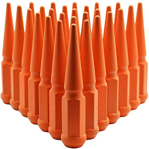 20 Tuerca Pincho Naranja Antiarruga M14 X 1,5 Recubrimiento