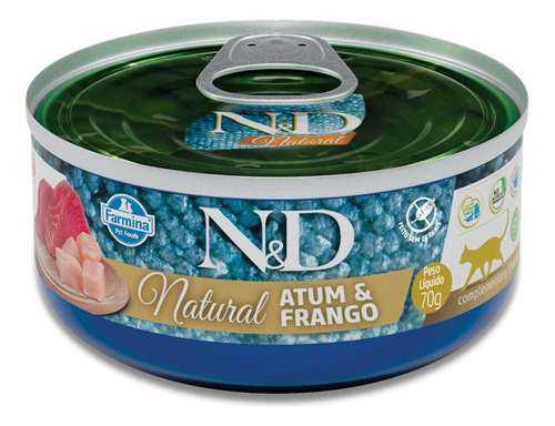 N&d Feline Wet Natural Atum E Frango 70g