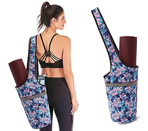 Entiforry Bolsa Para Esterillas Yoga Con Bolsillo Gran Tamañ