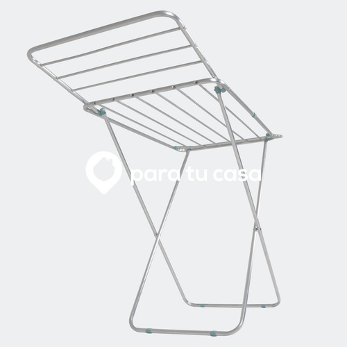 Imagen 2 de 10 de Tendedero Tender Ropa Plegable Alas Aluminio Mor 1º Calidad