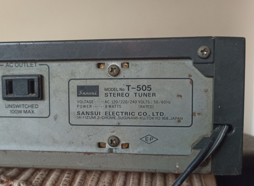 Radio Turner Sansui T-505 (Usado)