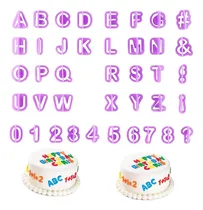 Comprar Cortadores De Letras De Fondant Alvinlite, Cortadores De Y