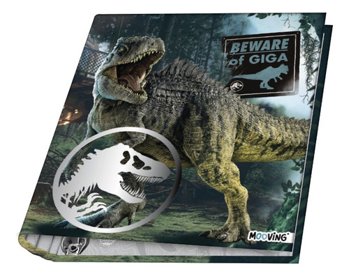 Carpeta Escolar N3 3x40 3 Anillos Mooving Jurassic World