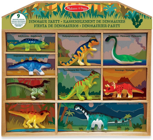 Melissa And Doug Fiesta De Dinosaurios Figuras De Dinosaurio