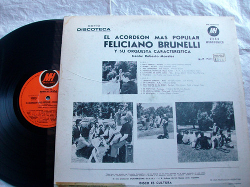 Feliciano Brunelli - El Acordeón Mas Popular / Vinilo Lp Ex (Usado)
