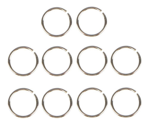 10 Piezas De Anillos De Salto De Plata 4 Mm De Espesor 8 Mm