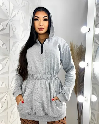 Vestido moletom sale feminino inverno