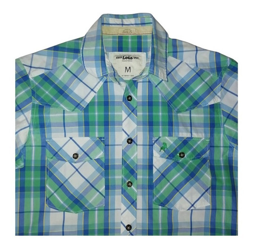 Camisa Hombre Lois Manga Corta Talla M Impecable