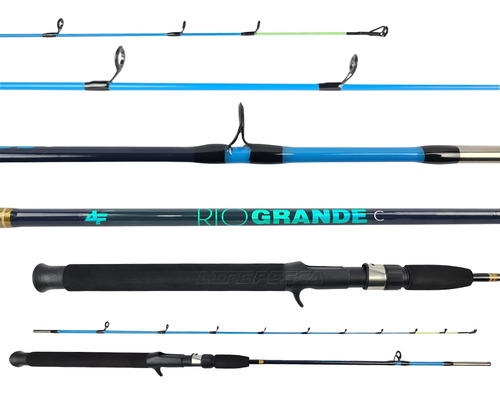 Vara Para Carretilha Albatroz Rio Grande (2,40m) 15-30lbs Cor Cor Azul