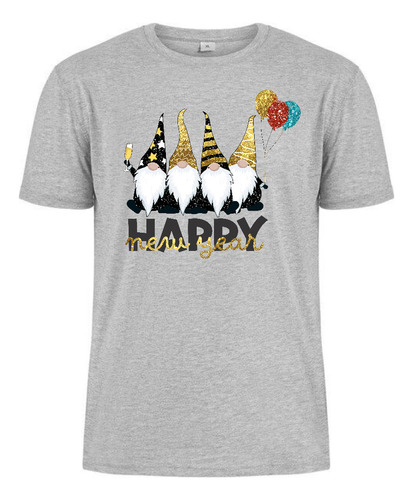 Camisetas Happy New Year Gnomos Feliz Año Nuevo