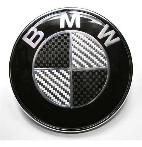 Bmw Emblema 74 Mm Cajuela Embellecedor Fibra De Carbono
