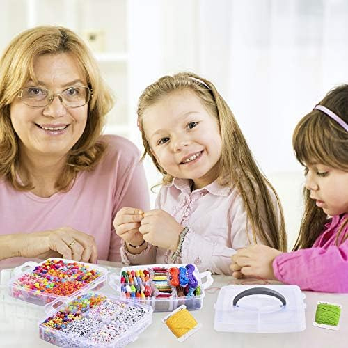 Peirich Kit De Cuentas Para Hacer Joyas, Incluye 44 Hilos D