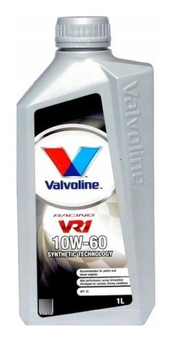 Aceite Valvoline Racing Vr1 10w-60 Sl 1 Litro
