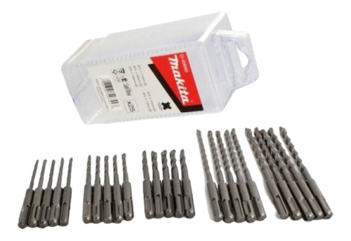 Set Juego Mechas Makita Sds Plus 25 Piezas Modelo: D-40680