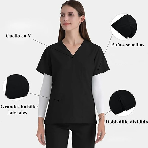 Pijama Quirúrgica Antifluido Scrub Jogger Mujer/