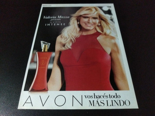 (pf066) Publicidad Valeria Mazza * Avon (Usado)
