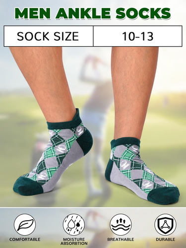 Calcetines De Golf Hombres Atléticos Tobilleros 10 Pares Mmg