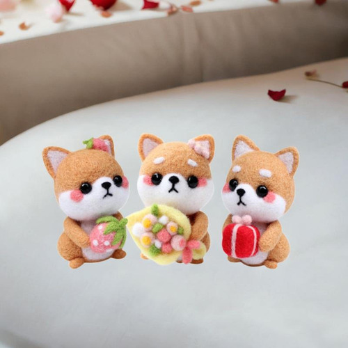 Felting Kit Animal Doll Felting Set Con Instrucción 3pcs