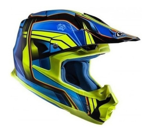 Casco Hjc Cross Fx Fibra Proo Mc2 Super Liviano Motoscba