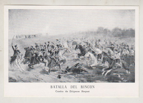 1954 Uruguay Militaria Postal Batalla Del Rincon Por Hequet