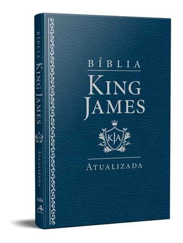 Biblia King James atualizada slim ultra fina luxo azul, de King James., vol. 1. Editora Art Gospel, capa mole, edição kja - king james atualizada em português, 1611