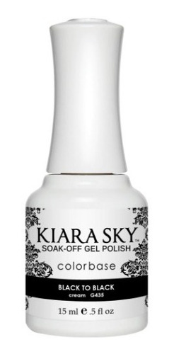 Esmalte Para Uñas Kiara Sky Gel Polish Black To Black G435