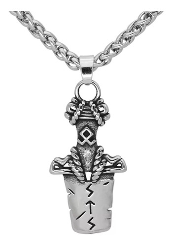 Collar Vikingo Espada Hofund De Heimdall Protector Bifrost