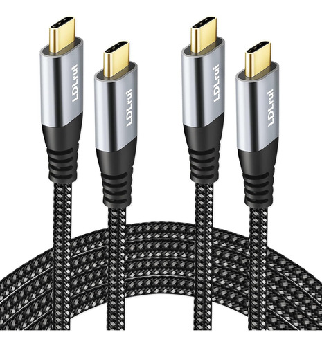 Cable Usb Tipo C De 20 Gbps 5a/100 W (2 Pack)