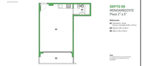 Venta, Lindisimo Y Amplio Monoambiente Con Super Amenities!