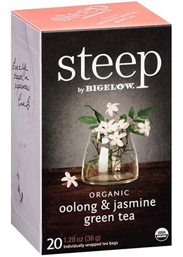 Té Orgánico Bigelow Steep Oolong & Jasmine Green Tea Verde