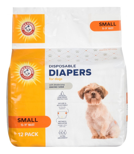 A&h Pañales Para Perro Chico Talla S, Ultra Absorbentes 12pz