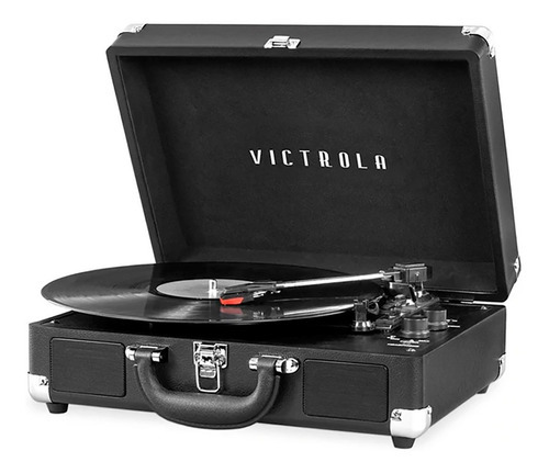 Victrola Journey+ - Reproductor De Discos Con Bluetooth, Co. Color Negro