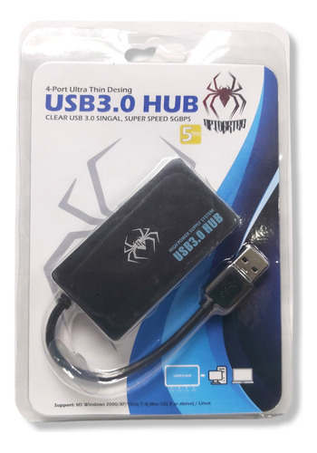 Hub Multiplicador 4 Puertos Usb 3.0 Laptop Pc Switch Mdj 