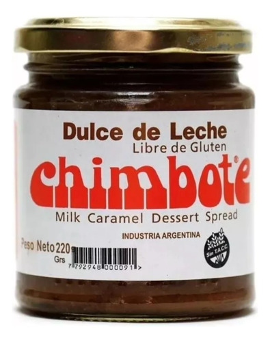 Dulce De Leche Chimbote 3 Frascos X220gr 