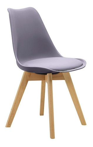 Cadeira Saarinen Wood Com Estofamento Cores Estrutura Da Cadeira Madeira Assento Cinza