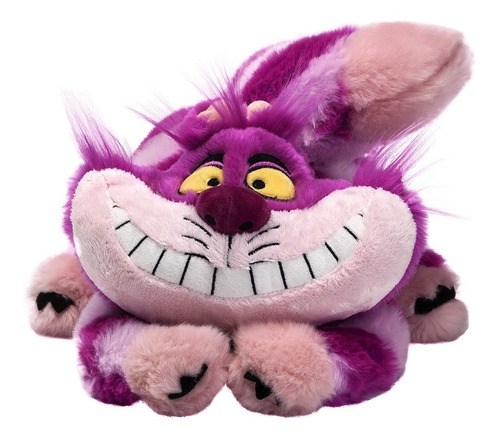 Imagem 1 de 6 de Pelúcia Gato Risonho Listrado Cheshire Alice 30cm Fun Disney