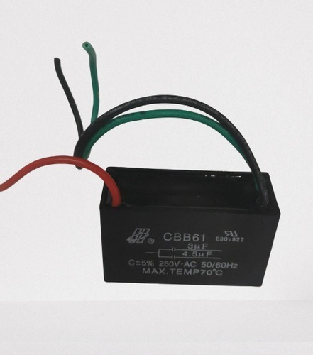 Capacitor Ventilador Teto Ventisol 3+4,5µf-250v (kit 10 Un)