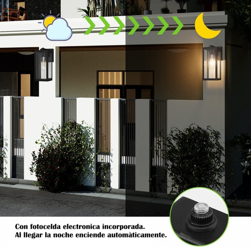 Imagen 6 de 6 de Lámpara De Pared Aplique Farol /exito Corp