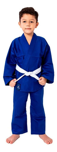 Kimono De Judô E Jiu Jitsu Infantil Torah Azul