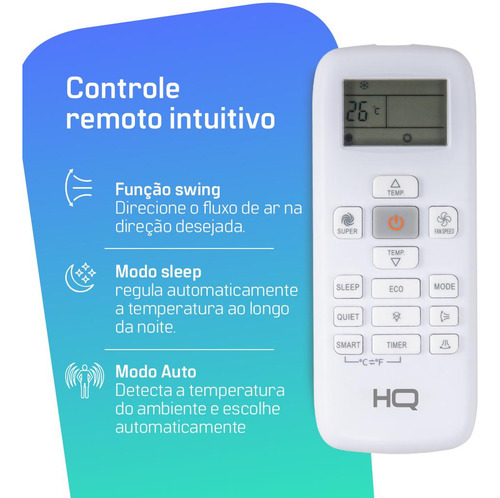 Ar Condicionado Split Hq Inverter 9k Frio Hq-inv9000fh 220v