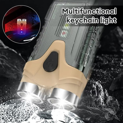 Linterna Tipo Llavero Edc, Mini Lámpara Led, Linterna Con Ca