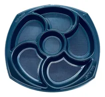 Comprar Bandeja Plato Picada Descartable 6 Divisiones Copetin X 25