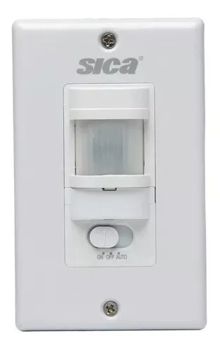 Llave De Luz Sica Life Pir Sensor Movimiento Blanco Corriente Nominal 10 A  Voltaje Nominal 220v