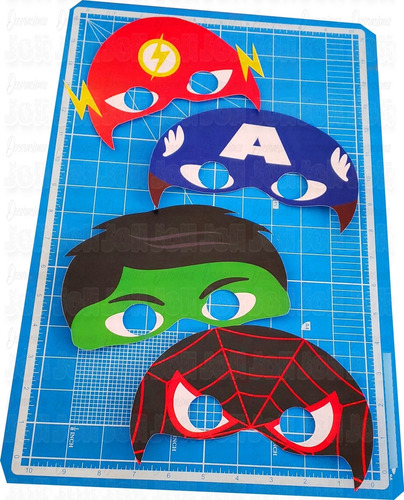 170 Mascaras De Super Heroes Batman Spiderman Hulk Ironman Multicolor Superhéroes